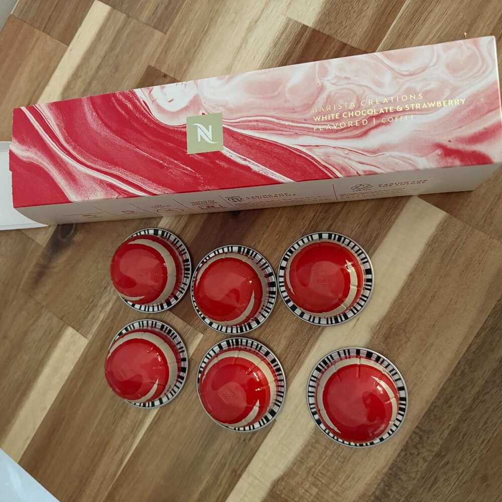 NESPRESSO White Chocolate & Strawberry Vertuo - 6 capsules